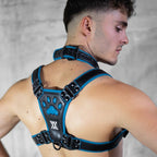 Boxer Barcelona PUX Collar 4cm | Black/Blue