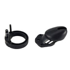 BRUTUS DENIAL - Silicone Chastity Cage Set Black