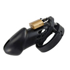 BRUTUS DENIAL - Silicone Chastity Cage Set Black