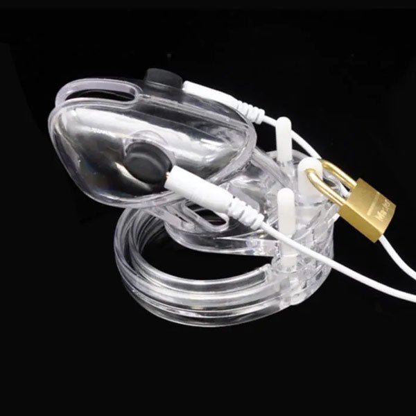 BRUTUS Volt Cage - Electro Chastity Cage Clear