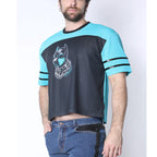 CellBlock 13 Kennel Club Dark Pup Cropped Tee | Turquoise