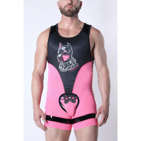 CellBlock 13 Kennel Club Dark Pup Singlet | Pink