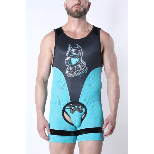 CellBlock 13 Kennel Club Dark Pup Singlet | Turquoise