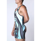 CellBlock 13 Kennel Club Lightning Singlet | Turquoise
