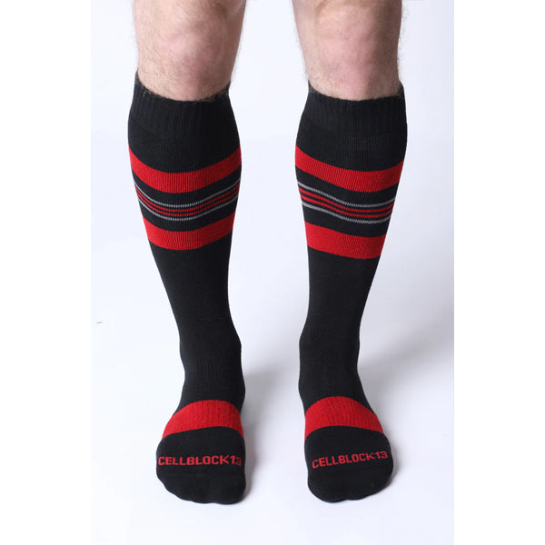 Timoteo Tight End Shadow Socks | Red