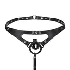 Lustful Lavish Chastity Thong Harness - Black Classic