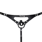Lustful Lavish Chastity Thong Harness - Black Classic
