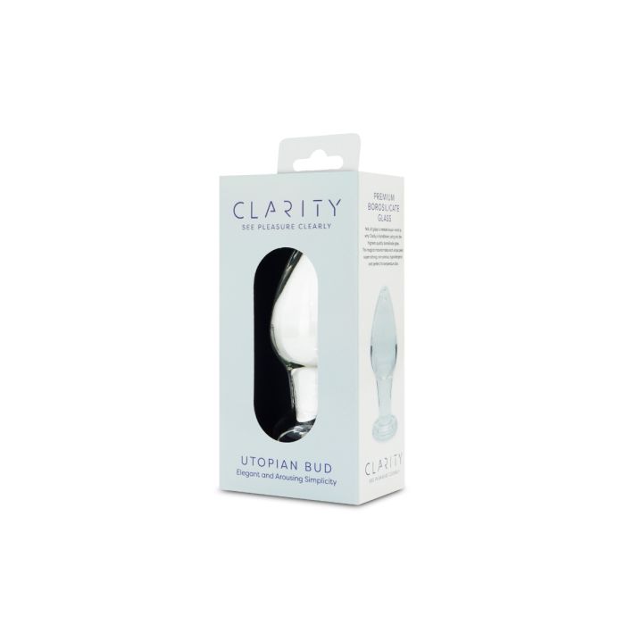 Clarity Glass Butt Plug - Utopian Bud