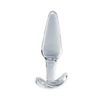 Clarity Glass Butt Plug - Utopian Floret