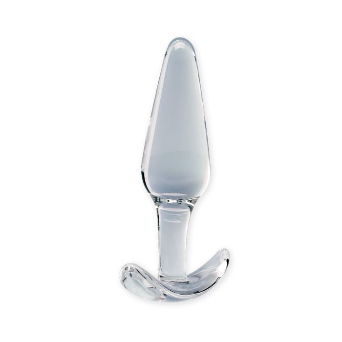 Clarity Glass Butt Plug - Utopian Floret