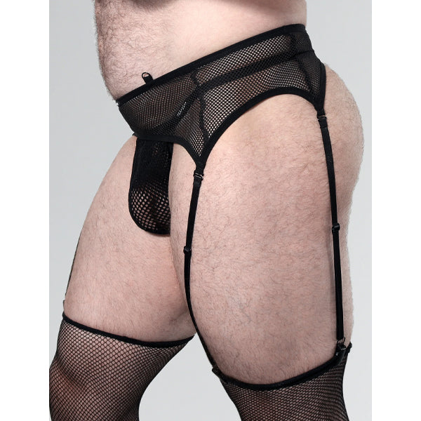 Dark Room Command Mesh Garter | Black
