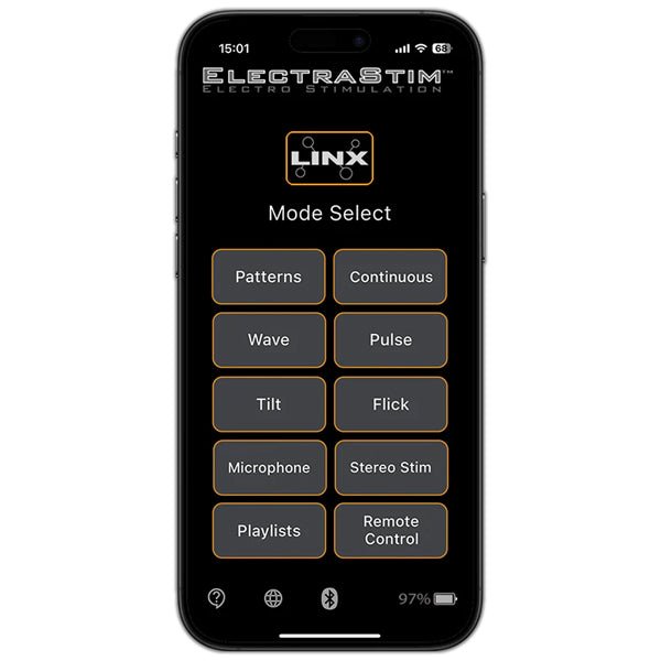 Electrastim LINX App controlled stimulator