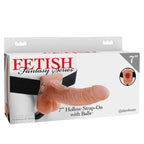 Fetish Fantasy 7" Hollow Strap - On with Balls