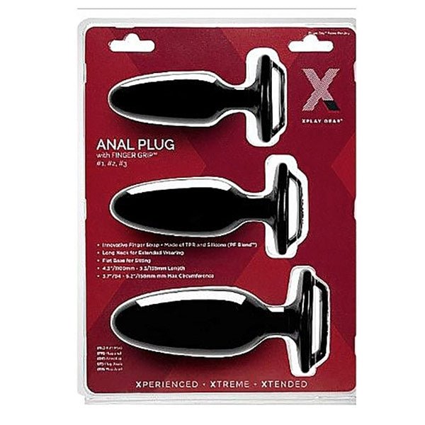 Finger Grip Plug Starter Kit (Plug 1, 2 and 3) - Black