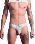 Signature Grey & White Jockstrap | Gay Jockstrap