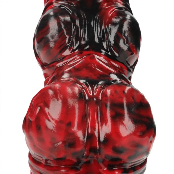 Hell Invader - Silicone Dildo - Red/Black