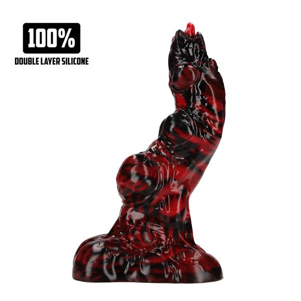 Hell Invader - Silicone Dildo - Red/Black
