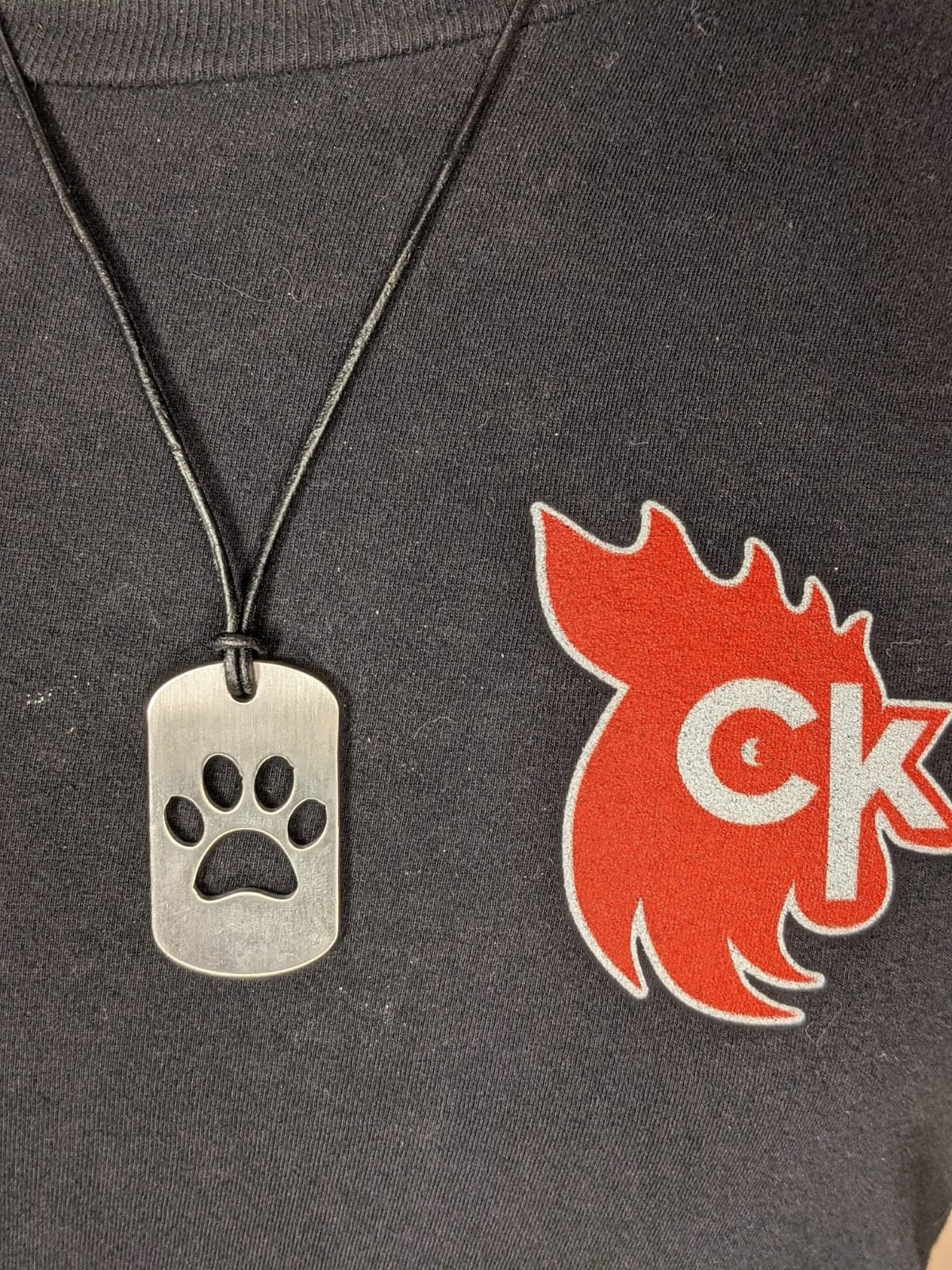 Cockeye Kink Dog Tag - Puppy Paw image - image 1