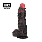 Infernal Demon - Silicone Dildo - Red/Black