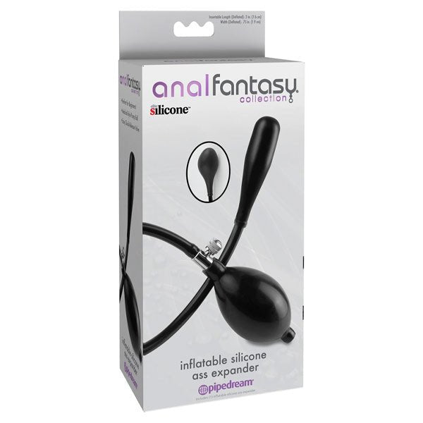 Inflatable Silicone Ass Expander | Black