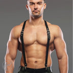 Invincible Rubber Rubber Buckle Up Braces | Black