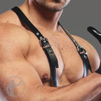 Invincible Rubber Rubber Buckle Up Braces | Black