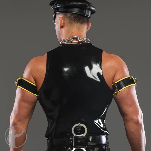 Invincible Rubber Rubber Classic Bar Vest | Black