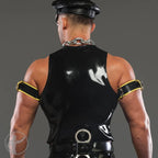 Invincible Rubber Rubber Classic Bar Vest | Black