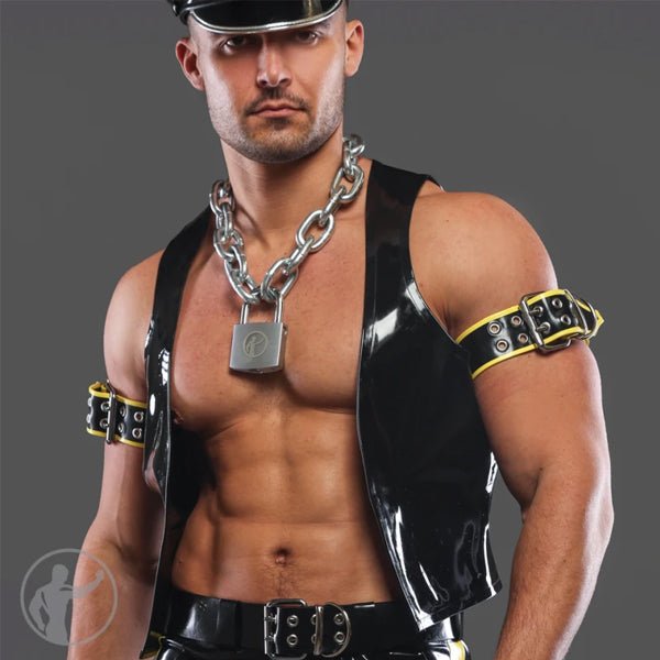 Invincible Rubber Rubber Classic Bar Vest | Black