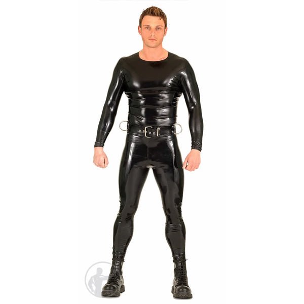 Invincible Rubber Rubber Leggings | Black/Black