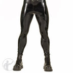 Invincible Rubber Rubber Leggings | Black/Black