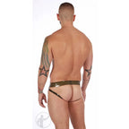 Invincible Rubber Rubber PIG Jockstrap | Semi - Trans Green
