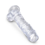 KING COCK Dildo with Balls: Clear | 8 inches