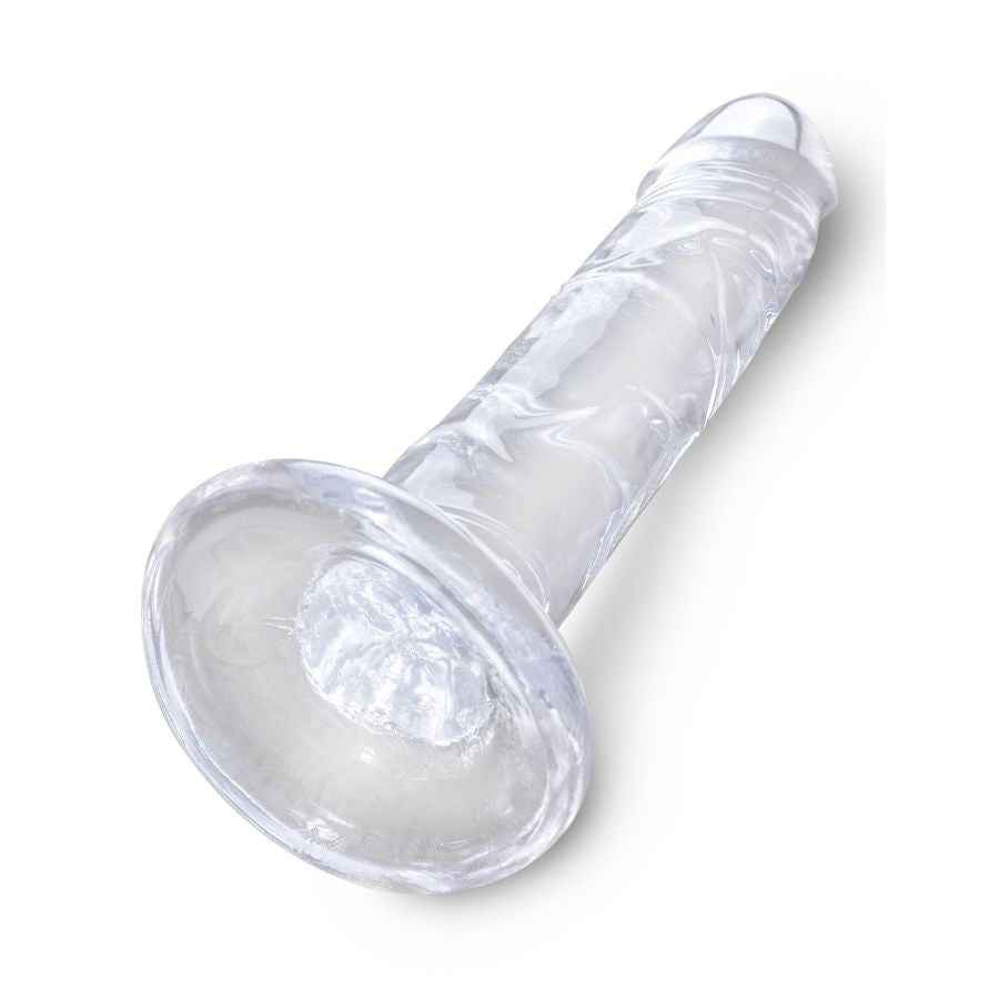 KING COCK Realistic Dildo: Clear | 6 inches