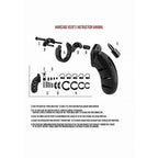 MAN CAGE Model 02: Chastity Device 3.5 Inches | Black