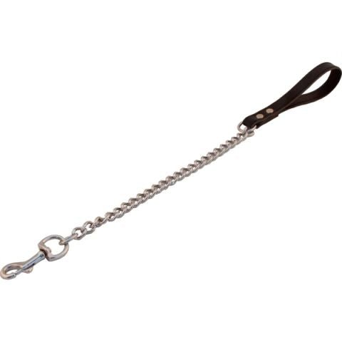 Mister B DOG LEASH with Short Chain | Black
