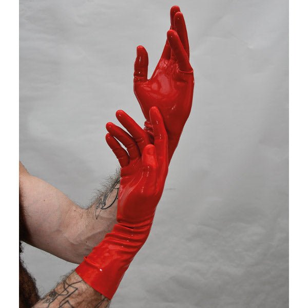 Mister B PREMIUM Rubber Gloves | Short Red