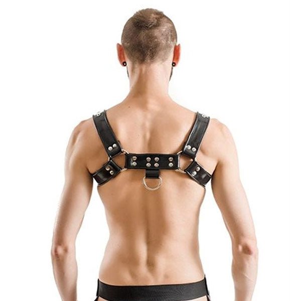 Mister B Rubber Chest Harness Premium | Black