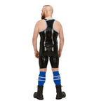 Mister B Rubber Muscle Shirt | Black/Blue