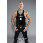 Mister B Rubber Sleeveless T-Shirt | Black