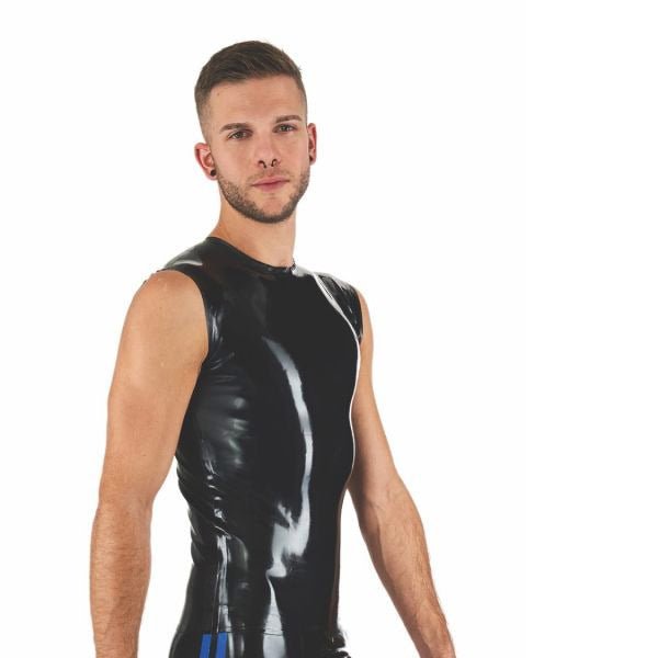 Mister B Rubber Sleeveless T-Shirt | Black