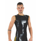 Mister B Rubber Sleeveless T-Shirt | Black/Yellow