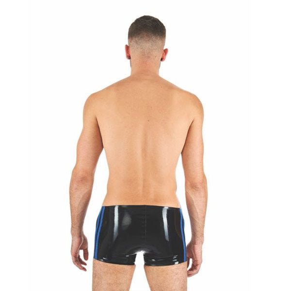 Mister B Rubber Trunks | Black/Blue