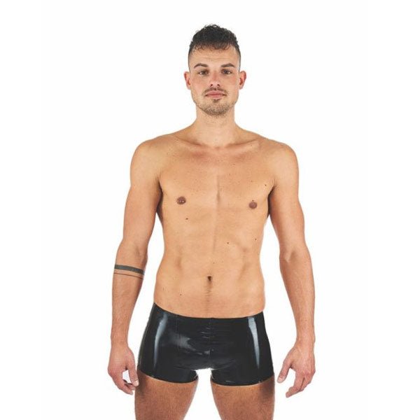 Mister B Rubber Trunks | Black/Red