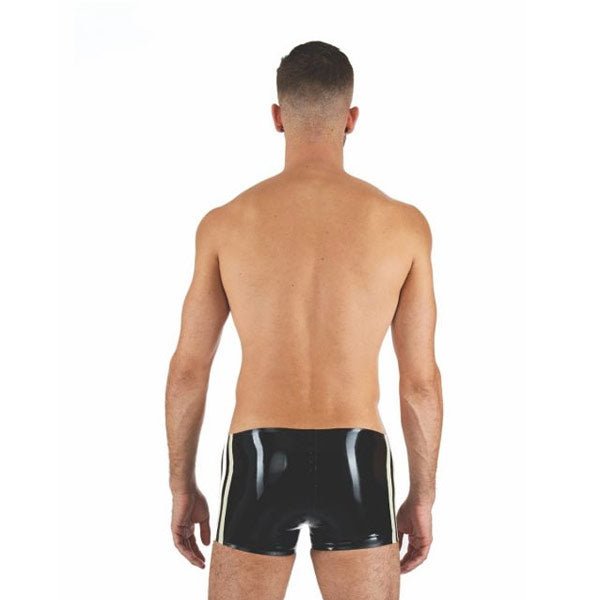 Mister B Rubber Trunks | Black/White