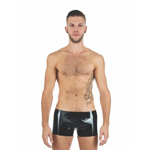 Mister B Rubber Trunks | Black/White