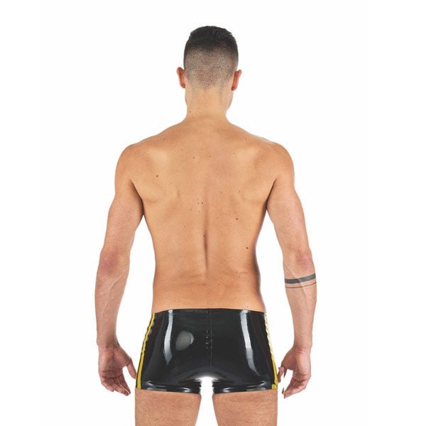 Mister B Rubber Trunks | Black/Yellow
