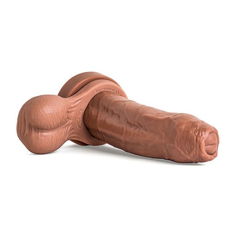 Mr Hankey's REMOVE - O - BALLS Nut Sack Dildo Attachment | TAN