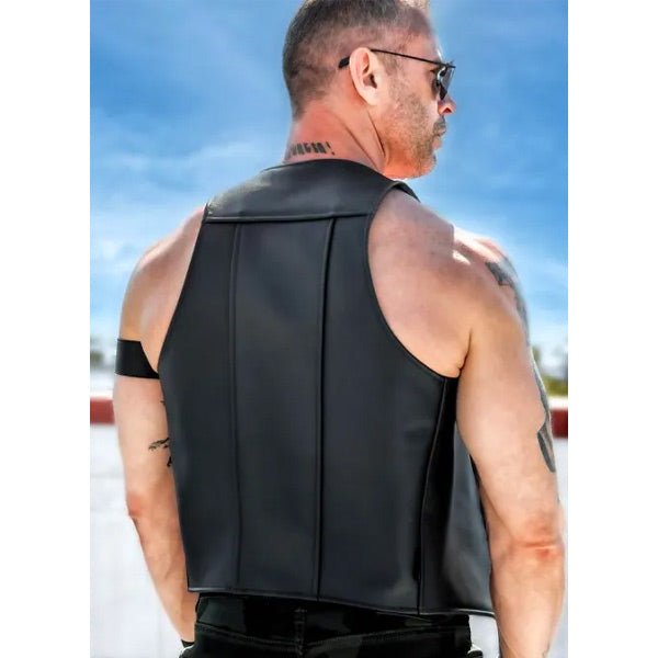 Mr. S Leather Buckle Berlin Bar Vest