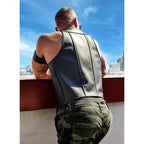 Mr. S Leather Buckle Berlin Bar Vest